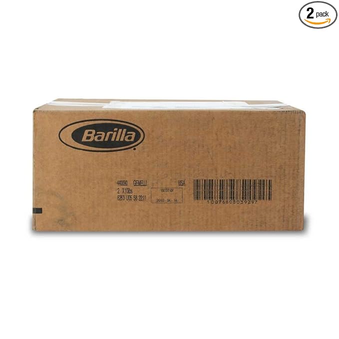 Gemelli Pasta 10 Pound -- 2 Case