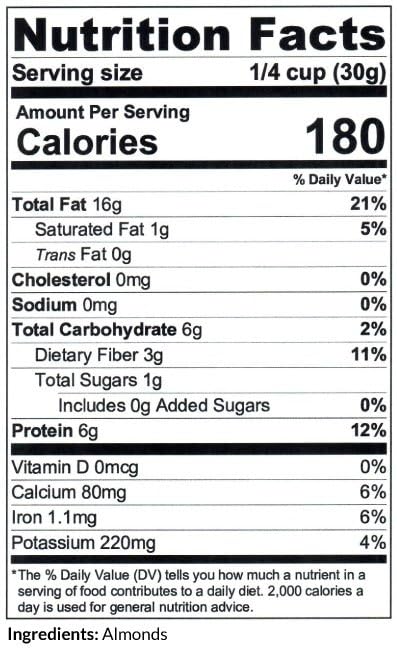 C.J. Dannemiller Dry Roasted Chopped Almonds Bulk 10 LB Box Unsalted Almonds Perfect for Snacking Baking Cooking