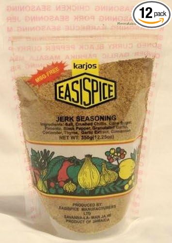 Karjos Easipice Jerk Seasoning 12oz (Pack of 12)