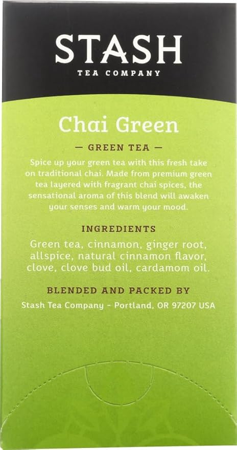 Stash Tea Green Chai Premium Tea 12x 20 CT