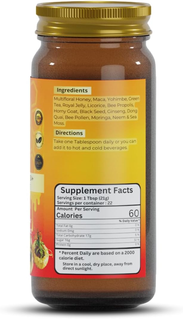 Herb To Body Maca Honey | Multifloral Honey | Wildcrafted | 16oz