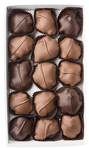 Mrs. Cavanaugh’s 14 oz Cavaliers Pecan (caramel pecan cluster) Mixed (Milk 65% &amp Dark 35%) Chocolate