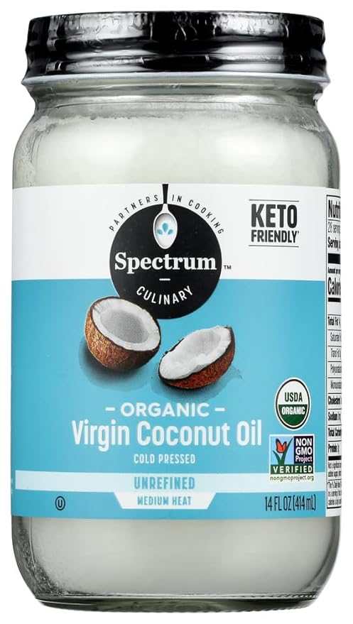 Spectrum Unrefined Organic Virgin Coconut Oil -- 14 fl oz - 2 pc