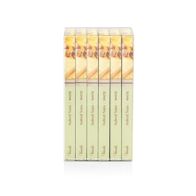 Venchi - Bundle of 6 White Chocolate with Salted Nuts Bars - with Hazelnuts Pistachios and Almonds 21.16 oz - 3.52oz each bar - Gluten Free - Family Pack