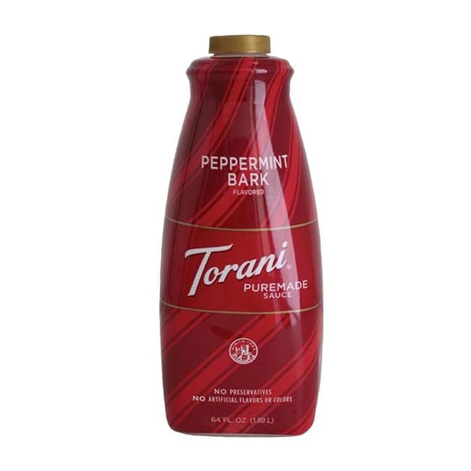 Torani Puremade Peppermint Bark Dessert &amp Drink Sauce 64 fl oz