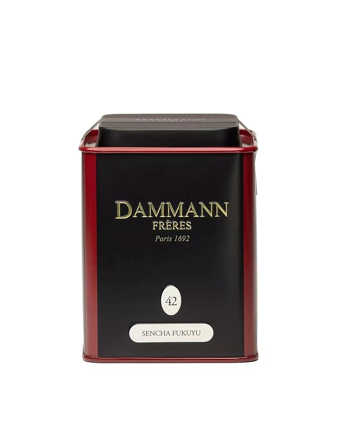 Dammann Freres Loose Leaf Sencha Fukuyu Premium Gourmet French Green Tea 3.52 Ounce Tin