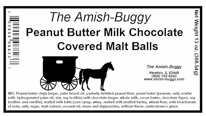 Arndts Fudgery Premium Chocolate Covered Candy (Peanut Buttery Malted Milk Balls (2-13 oz. Bags))