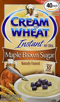Cream of Wheat Maple Brown Sugar Instant Hot Cereal 12.5 Oz(pack of 4 Boxes=40packet