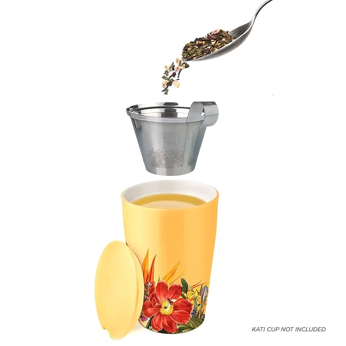 Tea Forte Mango Citron Premium Loose Leaf Caffeine-Free Herbal Tea Blend Canister Makes 35-50 Cups