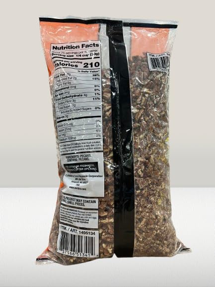 Pecan Pieces 5lb – Fresh Bulk Pecans for Baking Cooking &amp Snacking – Unsalted Shelled Natural Pecan Halves and Pieces