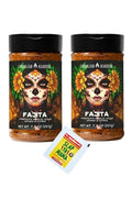 Mexican Traditional Seasoning Mix Asadero-Style Spice Blend for Chicken Beef Pork and Vegetables with Bonus Slap Ya Mama Seasoning Packet (7.3 oz/ 2 Pk Fajita)