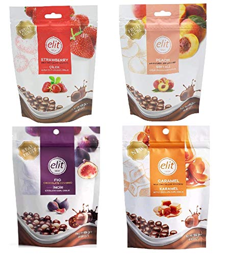 Elit Chocolate Covered Strawberry  Peach  Caramel  Fig Mix - 4 Pack