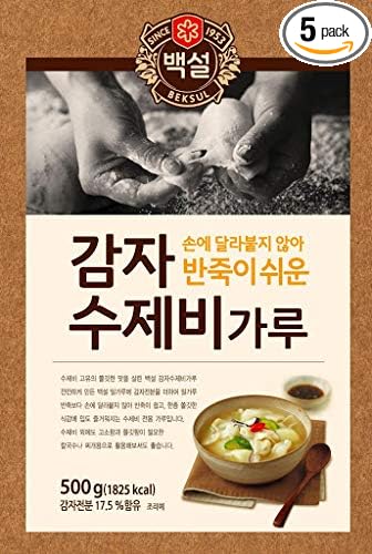 CJ Beksul Frying Mix/Korean Pancake Mix (백설 튀김가루/부침가루) (Potato Sujebi (감자수제비) 5 Pack)