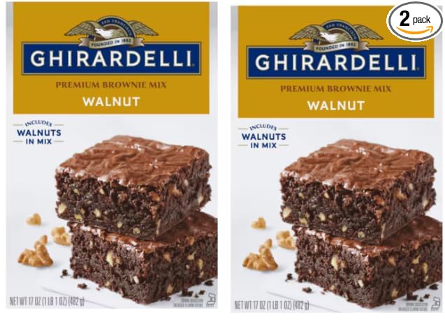 Generic Pack Of 2 Walnut Premium Brownie Mix 17 Oz