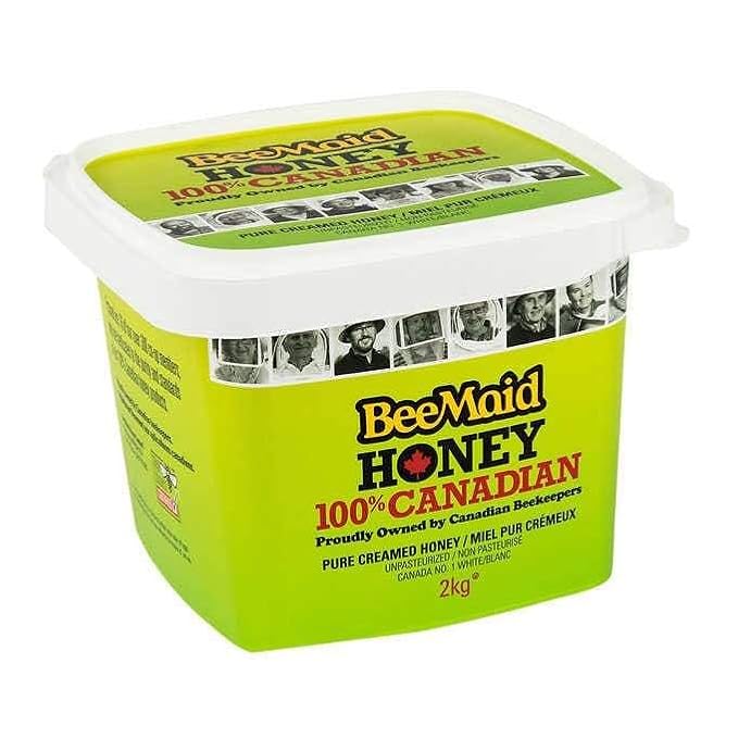 Bee Maid Creamed Honey - 2kg 2 Kilograms/4.4 Pounds