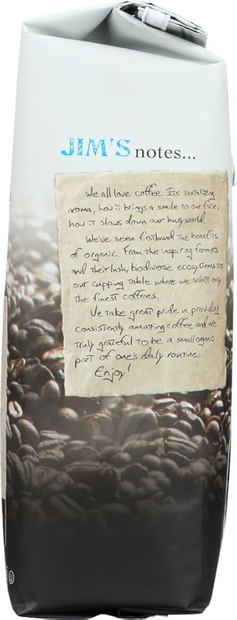 Jims Organic Italian Roast Whole Bean Coffee 11 Ounce - 6 per case.6