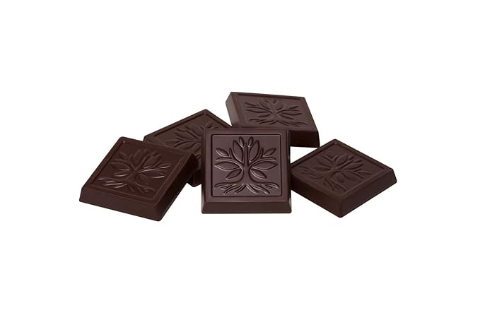 American Heritage Chocolate - 36 Artisanal Tasting Squares - 57% Cacao Dark Chocolate with a Hint of Vanilla Orange and Cinnamon