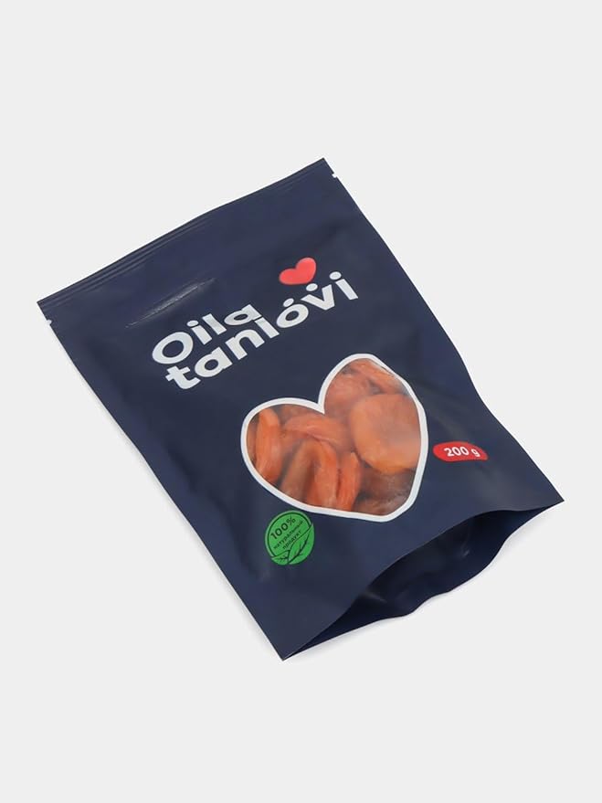 Organic Dried Apricots 7 oz (200 g) Natural Product Made in Uzbekistan