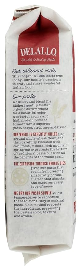 De Lallo Penne Rigate Whole Wheat Pasta 48x each 1 LB