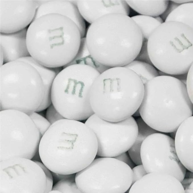 1.5 lbs Light Blue &amp White M&ampMs Milk Chocolate Candy