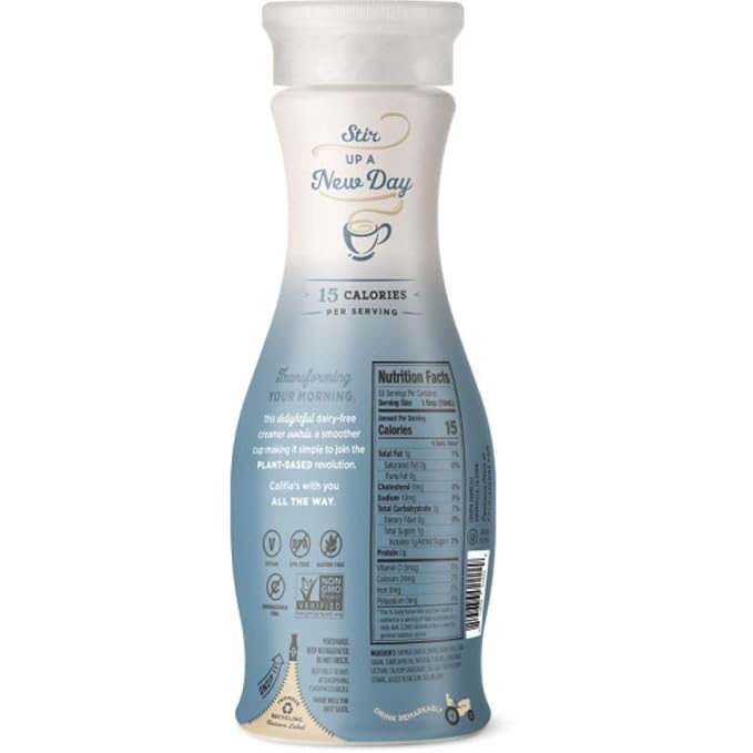 Califia Farms Vanilla Oatmilk Creamer 25.4 Oz (Pack of 6) | Whole Rolled Oats | Dairy Free | Gluten-Free | Vegan | Plant Based | Non-GMO