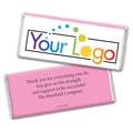 252ct Promotional Products Add Your Logo Candy Chocolate Bar (250 Pack) - Pink Tradeshow Giveaways