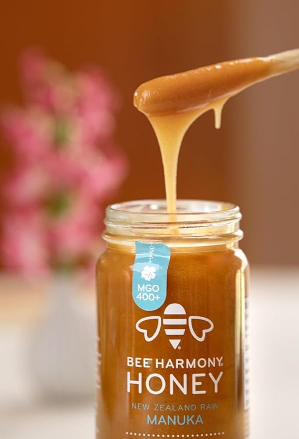 Bee Harmony Raw Manuka Honey 400+ MGO New Zealand 12 OZ