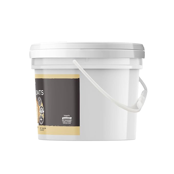 BIRCH &amp MEADOW Rolled Oats &amp Oat Flour Bundle (1 Gallon Buckets) Versatile Ingredients Oatmeal &amp Smoothies Flavorful