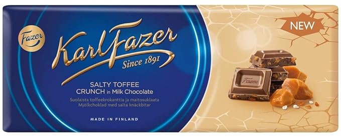 Karl Fazer Chocolate 180g-200g (Pack of 10) - Pick Any 10 bars from 14 Flavors Finnish Chocolate