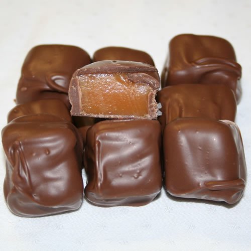 Chocolate Covered Caramels - Milk Chocolate One Pound