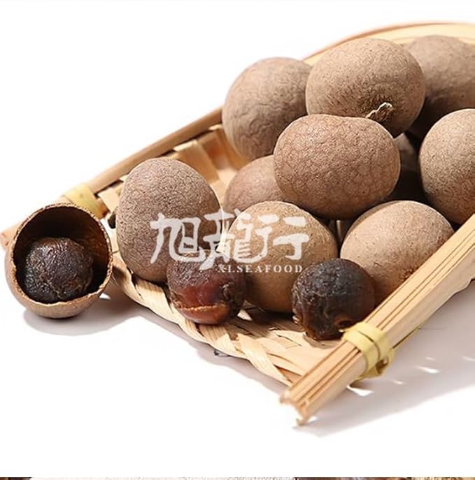 Xlseafood Premium Grade Dried Longan with Shell 16OZ (1 Pound 454g) - Unsulfured Unbleached Longan Fruit