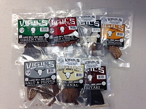 Vigil's Variety Pack 7-flavors of 1-oz. Beef Jerky