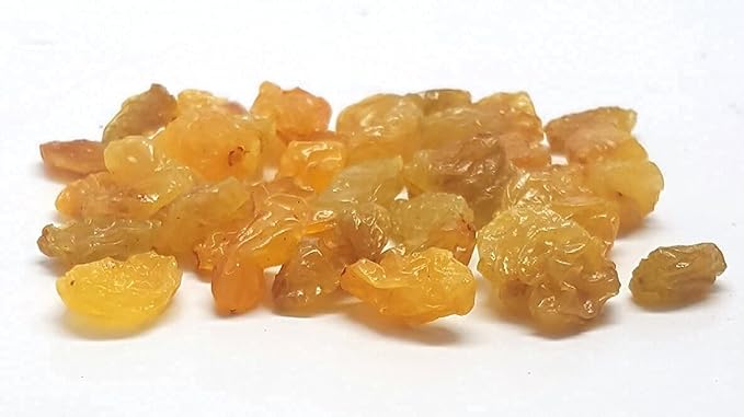 Raisins Crop year 2024 FRESH BRIGHT YELLOW Golden seedless Sun-Dried Naturally Sweet Nutritious Baking Cooking Snacking Garnishing Packed in a 3 lbs. (48 oz.) Resealable bag by Presto Sales