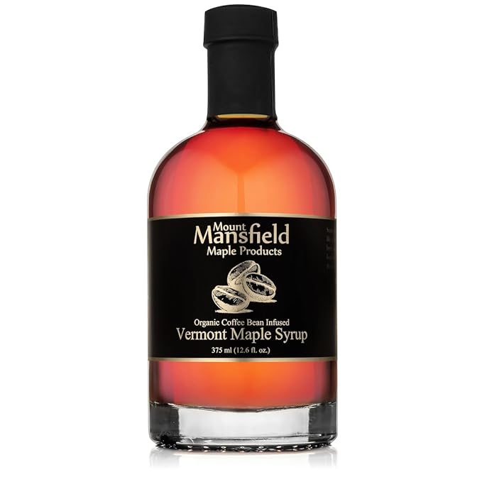 Mansfield Maple Coffee Bean Infused Vermont Maple Syrup 375ml