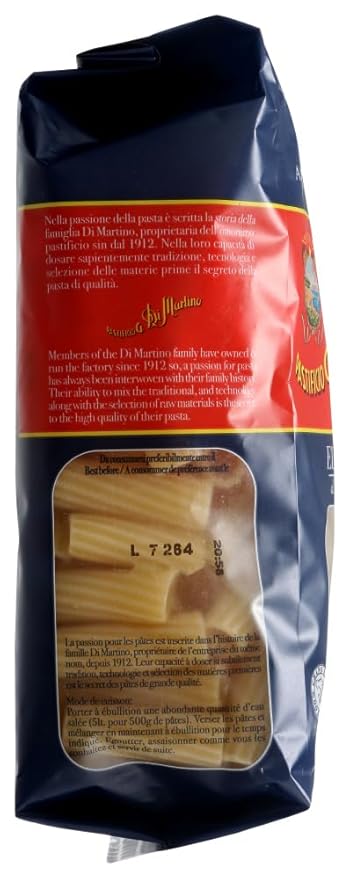 Pastificio G. Di Martino Elicoidali Pasta Vegan Friendly Kosher Non-GMO 1 Lb 16 Ounce (Pack of 6)