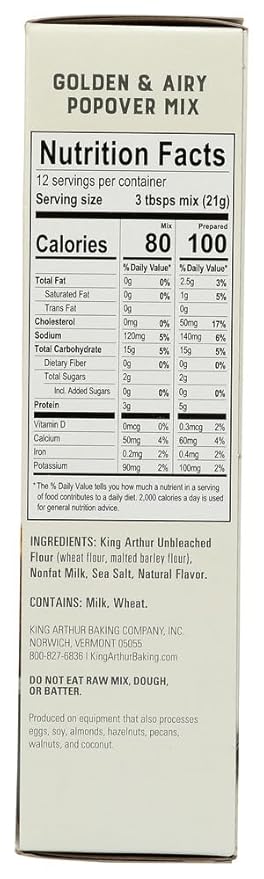 King Arthur Mix Popover Mix (Pack of 2)