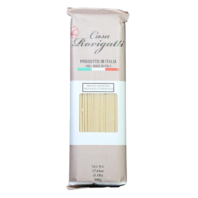 Casa Rovigatti Bronze Extruded Italian Spaghetti Artisanal Made in Italy 17.64 oz 500g 4 Pack