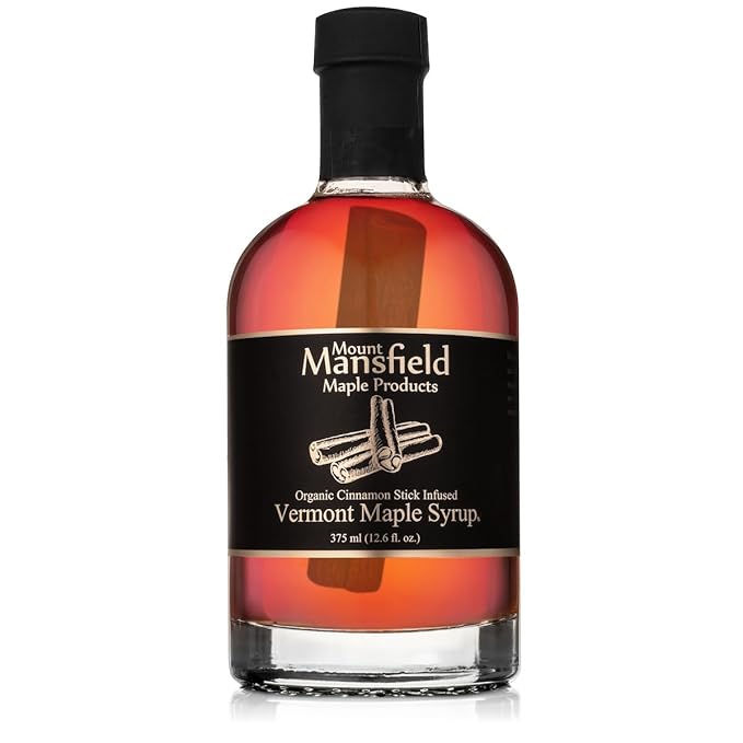 Mansfield Maple Cinnamon Stick Infused Pure Vermont Maple Syrup 375ml