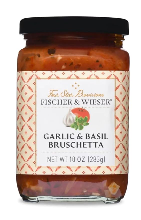Four Star Provisions Fischer &amp Wieser - Sauces Spreads Jellies Jams &amp Dips (Garlic &amp Basil Bruschetta Spread 10oz)