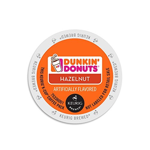Dunkin Donuts Hazelnut Flavored Coffee K-Cups For Keurig K Cup Brewers 48 Count (Packaging May Vary)