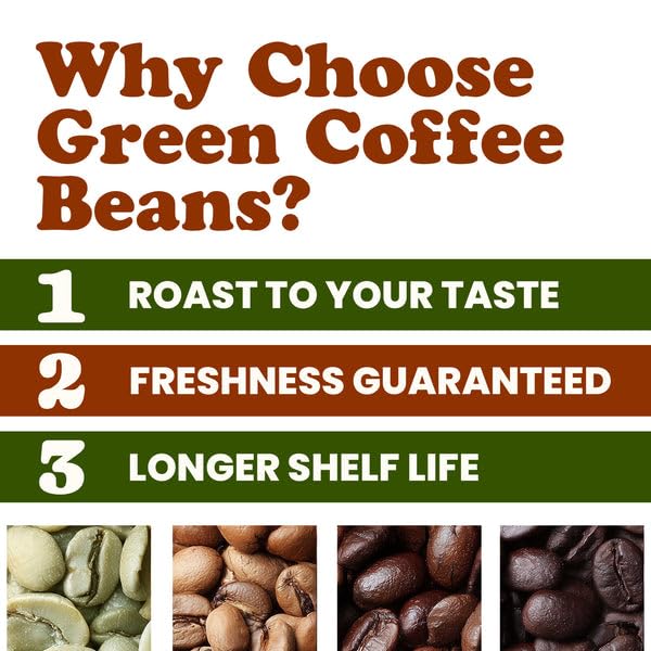 Food to Live Organic Nicaragua Arabica Green Coffee Beans 5 Pounds – Whole Unroasted Washed Bean. Fresh Crop. No-GMO Vegan Bulk