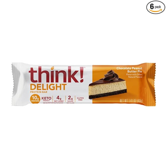 Generic Thi.nk! Bar Keto Chocolate Peanut Butter 7.05 oz (Pack of 6)