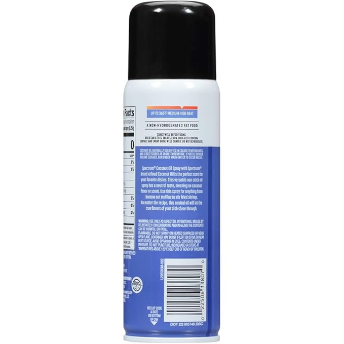 Spectrum Naturals Oil Spray Coconut 6 OZ (Pack of 6)