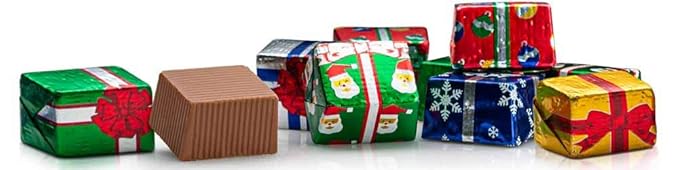 Madelaine 2 LB Milk Chocolate Christmas Presents – Bulk 32 Oz Individually Wrapped Holiday Chocolates for Kids – Christmas Candy Stocking Stuffers &amp Holiday Gift Basket Treats