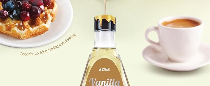 ALTist Allulose Syrup Sweetener – Zero Calorie Liquid Sugar Alternative Keto Vegan Non-GMO Plant-Based | 1:1 Sugar Replacement No Net Carbs Zero Fat 17.7 fl oz x 2 Bottle - Vanilla