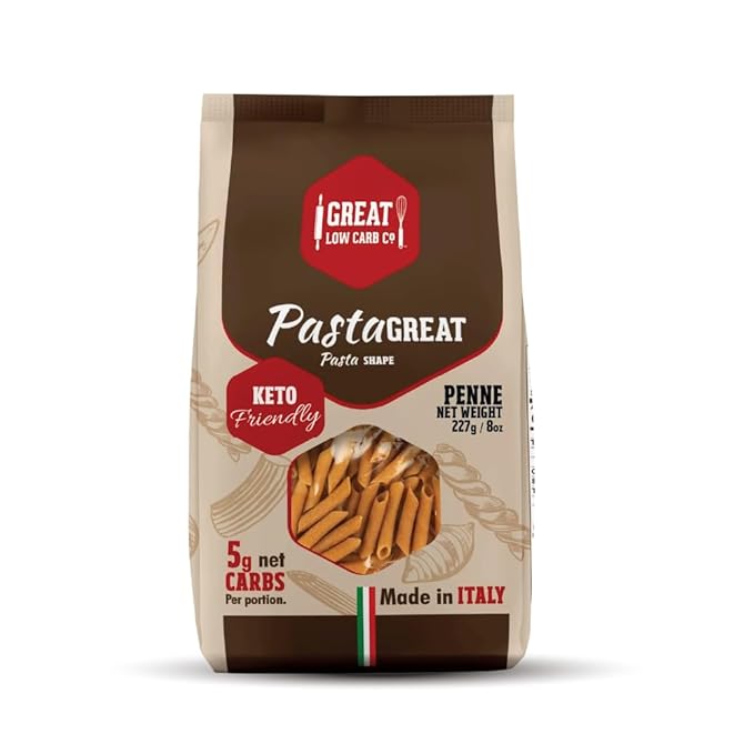 4 Pack Assortment Low Carb Pasta Fettuccine Rotini Penne and Elbows Great Low Carb Bread Company