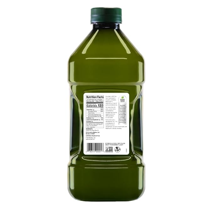 Madhava Organic Olive Oil 2L Bottle 100% Pure &amp Single Source 67.8 oz