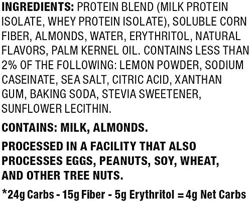 Quest Nutrition Protein Bar Oatmeal Choco Chip. Low Carb Meal Replacement Bar with 20 + Grams of Protein. High Fiber Gluten-Free (24 Count) (Lemon Cake)