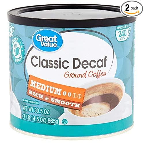Decaf Classic Ground Coffee Medium Roast 30.5 oz Pack of 2