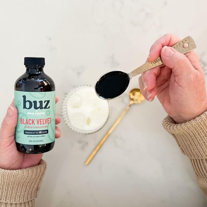 buz Black Velvet Coffee Concentrate 8oz Bottle
